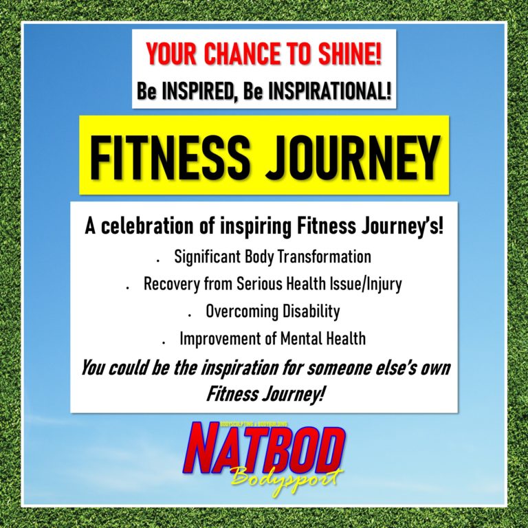 Fitness Journey Inspirational Division NatBod Bodysport Competitions